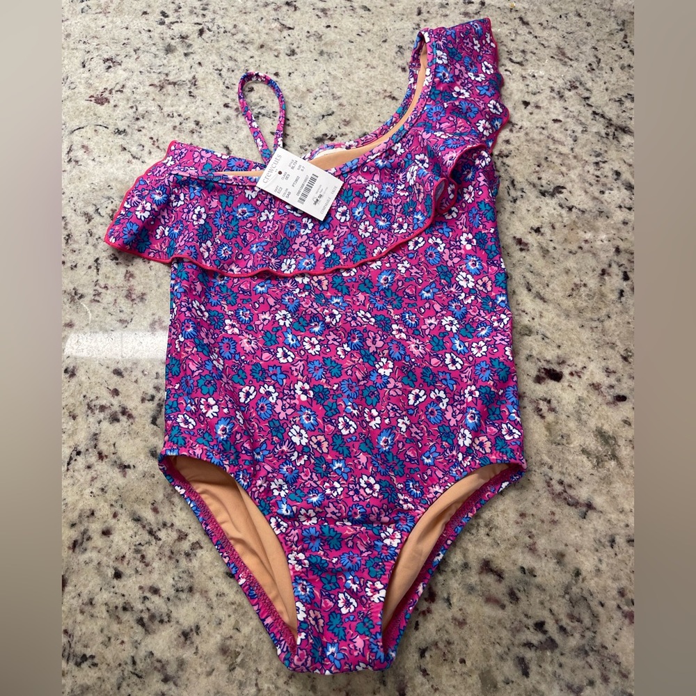 J Crew Girls Swimsuit.  6-7